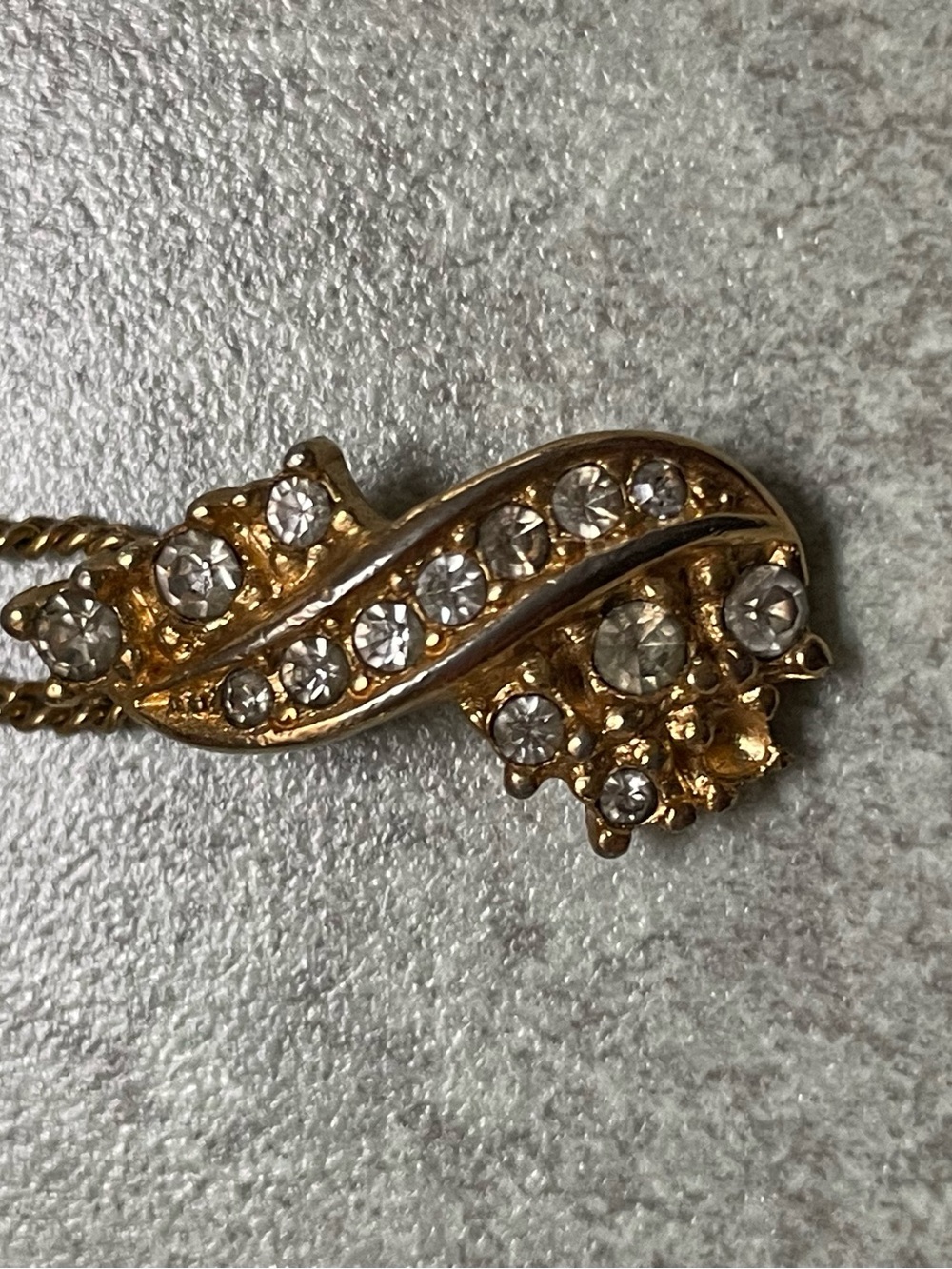 Gold-Tone Crystal Pendant Necklace - Women Jewelry - Picture 2 of 5